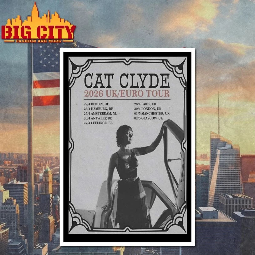 Cat Clyde UK-EU Tour 2026 Poster shirt