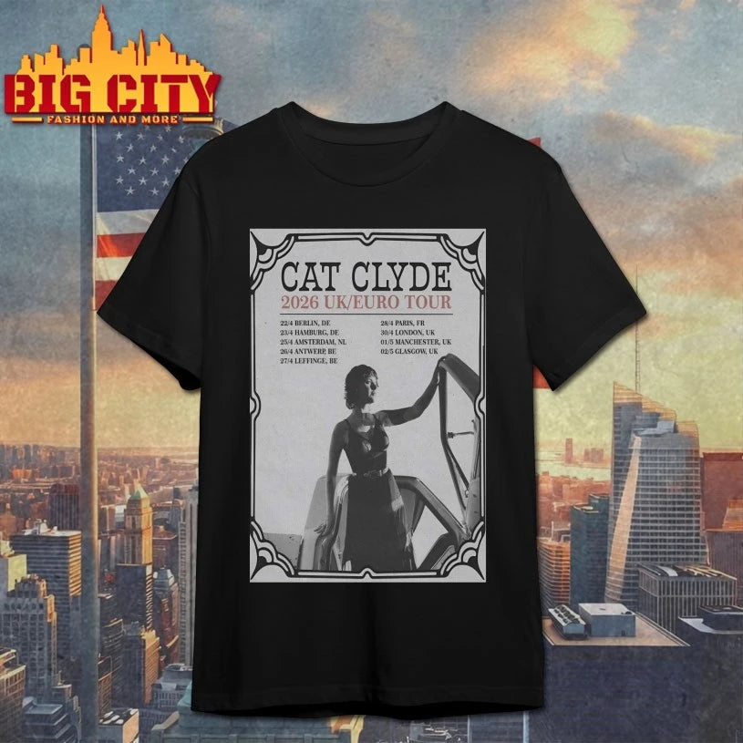 Cat Clyde UK-EU Tour 2026 Poster shirt