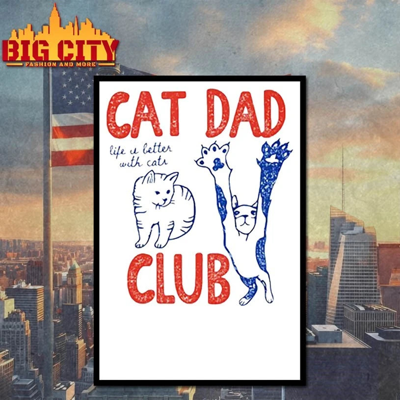 Cat Dad club Life u better with cats shirt