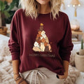 Cat Lover Sweatshirt, Funny Christmas Sweater, Holiday Crewneck, Meowy Christmas T-Shirt, Cute Cat Hoodie, Meaowy...