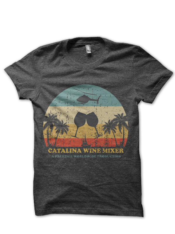 Catalina Wine Mixer Step Brothers Charcoal Grey T-Shirt Hoodie, Sweatshirt | PureTeeCo.com