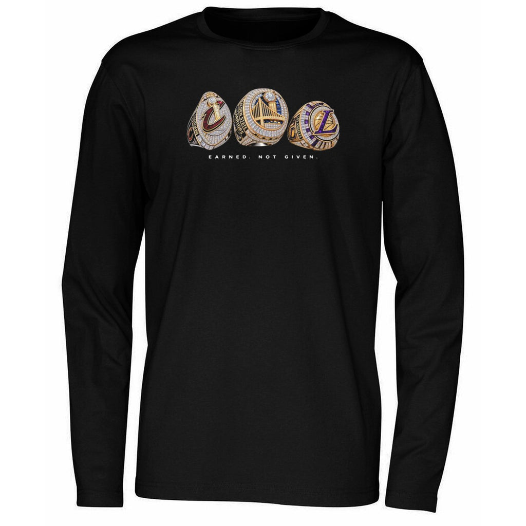Cavaliers Golden State LA Lakers Rings Earned Not Given Shirt