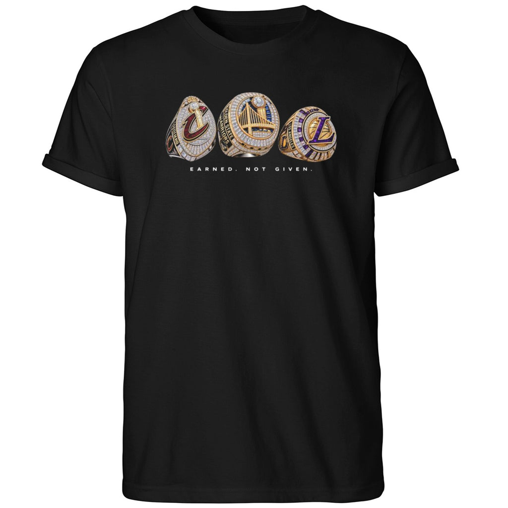 Cavaliers Golden State LA Lakers Rings Earned Not Given Shirt
