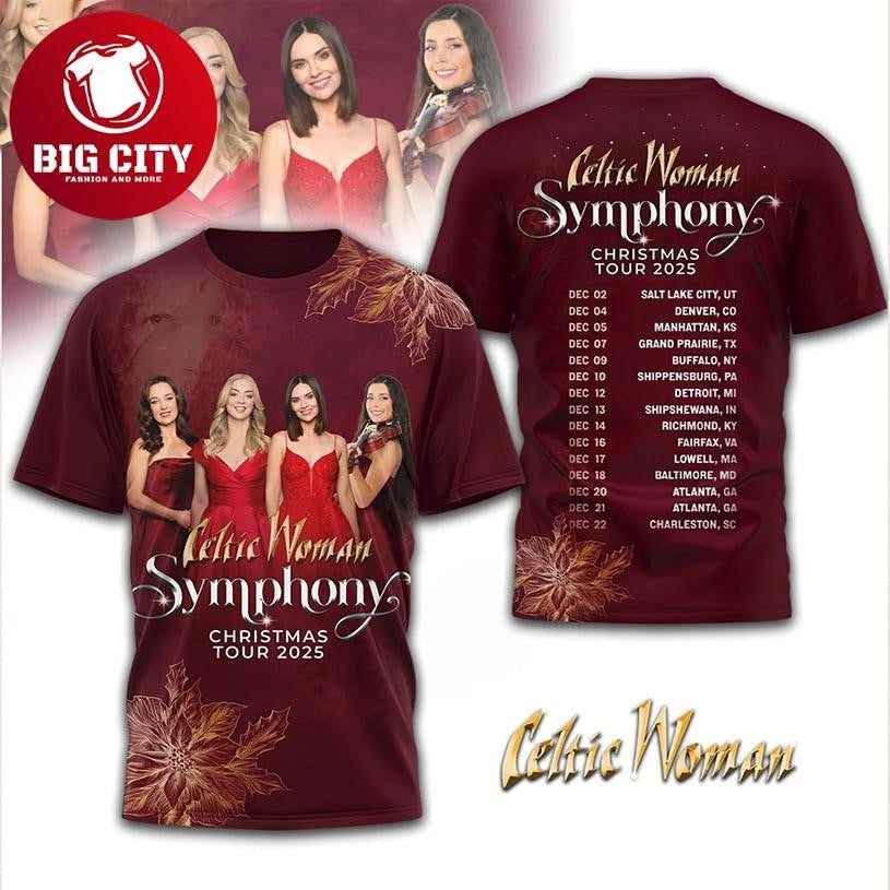 Celtic Woman Symphony Christmas Tour 2025 Fan Two Sided Shirt