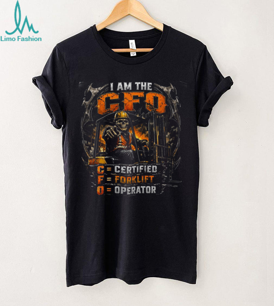 Certified Forklift Operator CFO Skeleton Warehouse Worker Shirt