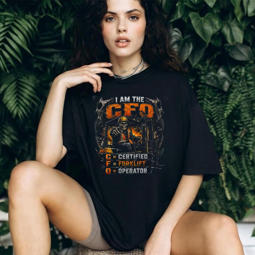 Certified Forklift Operator CFO Skeleton Warehouse Worker Shirt