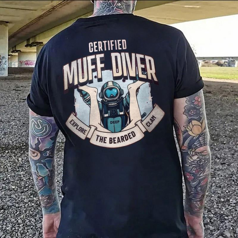 Certified Muff Diver Printed Men's T-shirt Hoodie, Sweatshirt | PureTeeCo.com