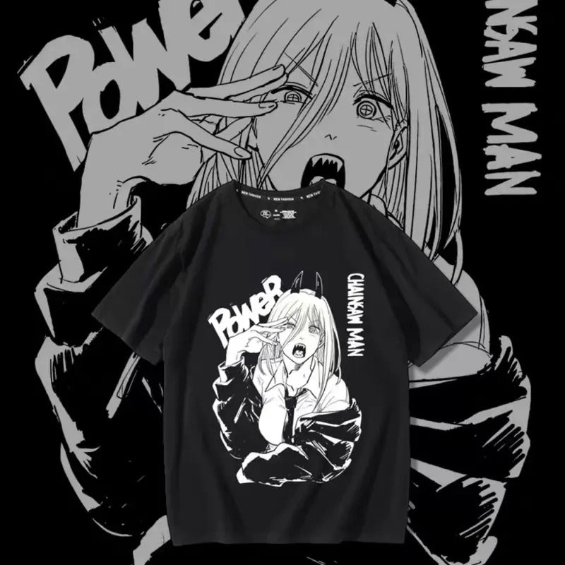 Chainsaw Man Power Anime T-shirt| Chainsaw man Anime Tshirt Hoodie, Sweatshirt | PureTeeCo.com