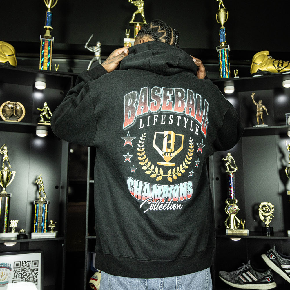 Champions Logo Hoodie - Black T-Shirts, Sweatshirt | PureTeeCo.com (Image 4)