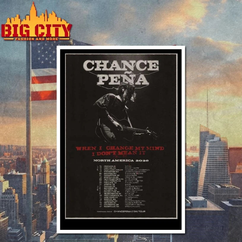 Chance Pena North America Tour 2026 Poster shirt