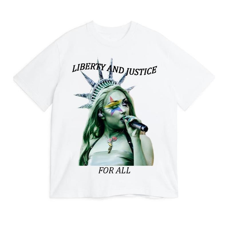 Chappell Roan Lady Liberty T Shirt, Music 2024 Trend Shirt Hoodie, Sweatshirt | PureTeeCo.com