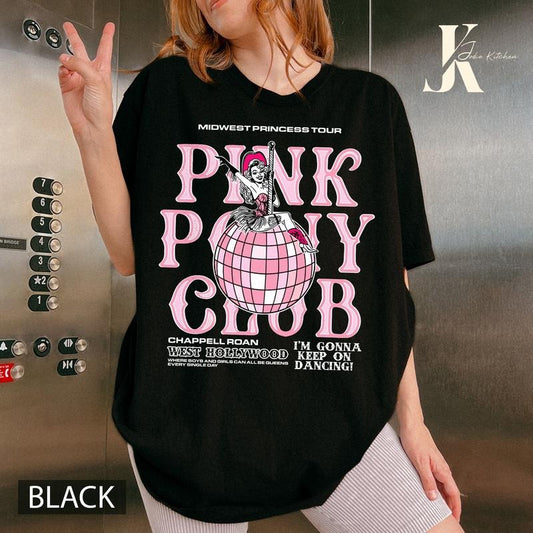 Chappell Roan Shirt, Pink Pony Club Shirt, Midwest Princess 2024 Tour Tee, Chappell Roan Shirt, Hot To Go, Midwest Princess, Unisex T-Shirt, Gifts For Fan, Short Sleeve Tee Shirt, Gifts For Birthday Fathers Daystyle{n002}3