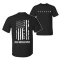 Charlie Kirk Great American Patriot  T-Shirt, Memorial Tribute Tee with US Flag Graphic, Pray for Charlie Kirk Shirt,...