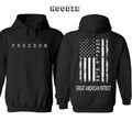 Charlie Kirk Great American Patriot Hoodie , Memorial Tribute Tee with US Flag Graphic, Pray for Charlie Kirk Shirt,...