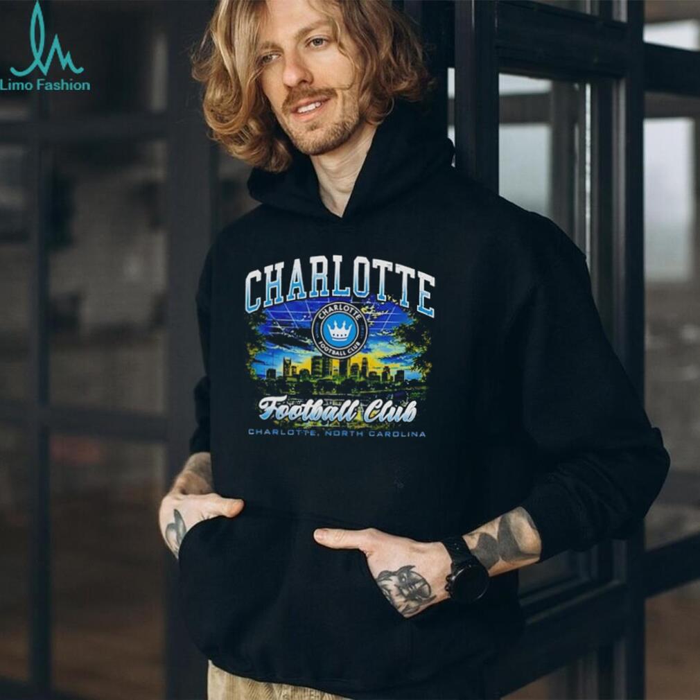 Charlotte Football Club Skyline Charlotte North Carolina T Shirt