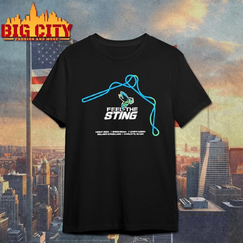 Charlotte Hornets Nba Team Feel The Sting Hornet Logo Shirt