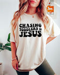 Chasing Toddlers And Jesus Shirt, Retro Mother's Day Shirt, Christian Mother's Day Sweatshirt, Religious Mom Shirt, Jesus...