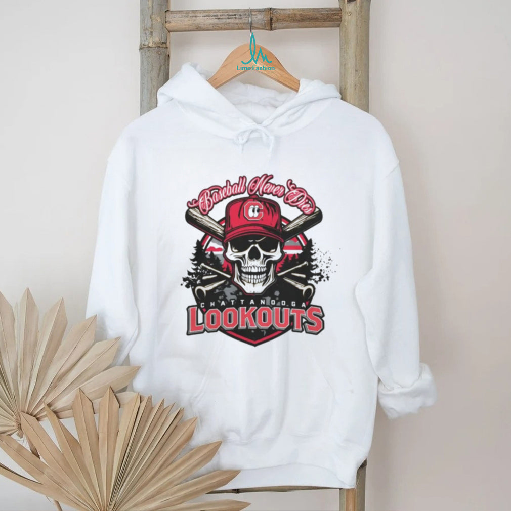 Chattanooga Lookouts Skull Bats T Shirt