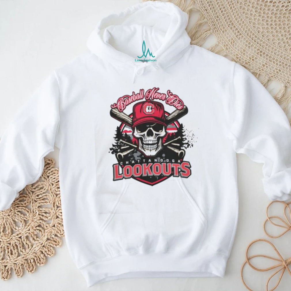 Chattanooga Lookouts Skull Bats T Shirt