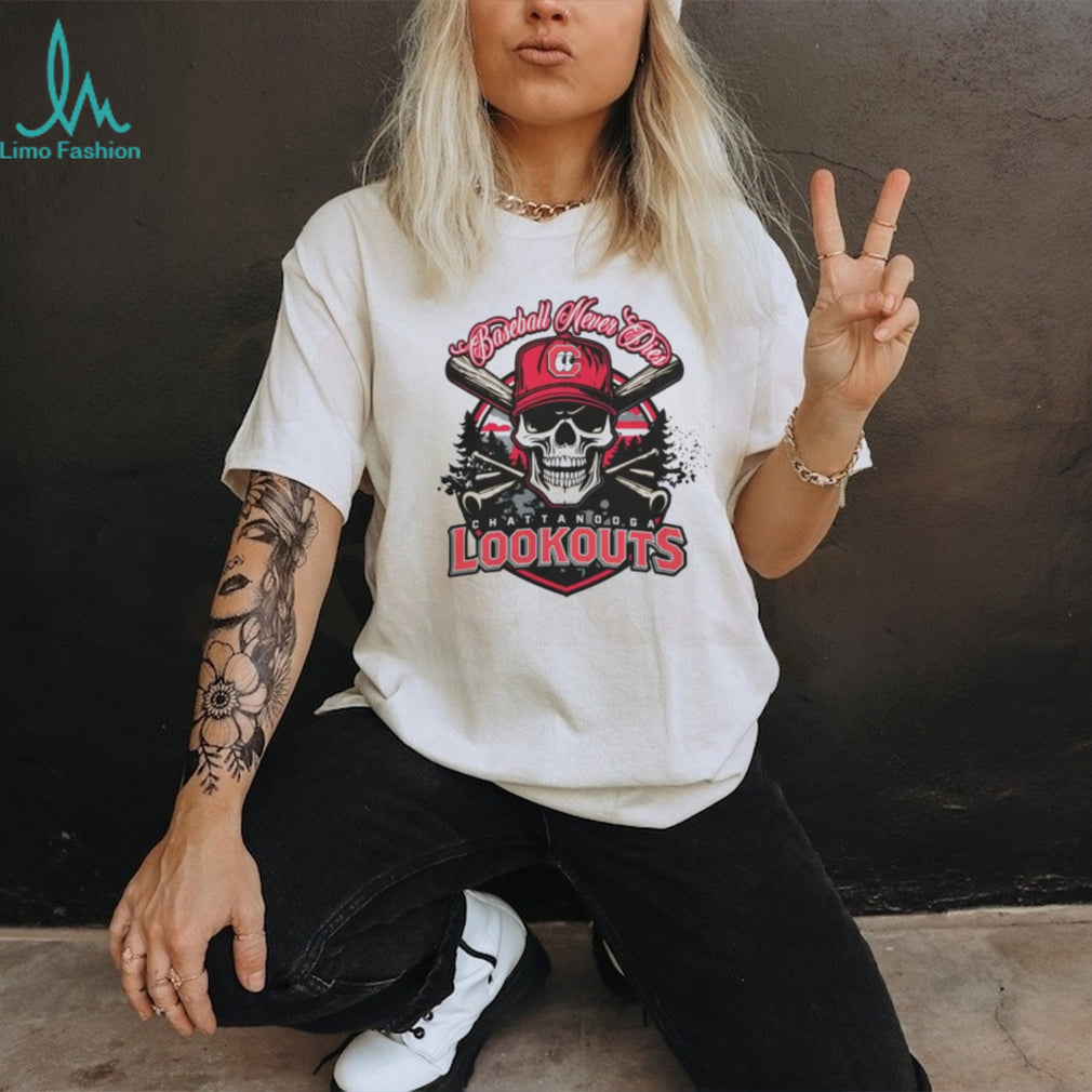 Chattanooga Lookouts Skull Bats T Shirt