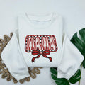 Checkered Baseball Mama Coquette Sweatshirt, Embroidered Baseball Mama Sweatshirt, Vintage Game Day Sweatshirt, Sport...