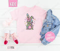 Checkered Bunny Kids Shirt - Easter Children's Tshirt - Cute Youth Tee Gildan Hoodie, Sweatshirt | PureTeeCo.com