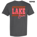 Checkered Lake Bum Puff Comfort Colors T-Shirt Hoodie, Sweatshirt | PureTeeCo.com