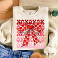 Checkered Valentine Coquette Heart Sweatshirt Retro Valentines , XOXO , Valentines Coquette , Love , Valentine's Day...