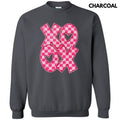Checkered XOXO Sequin Patch Sweatshirt T-Shirts, Hoodie | PureTeeCo.com