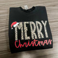 Cheetah Merry Christmas Gildan Sweatshirt --- BLACK T-Shirts, Hoodie | PureTeeCo.com