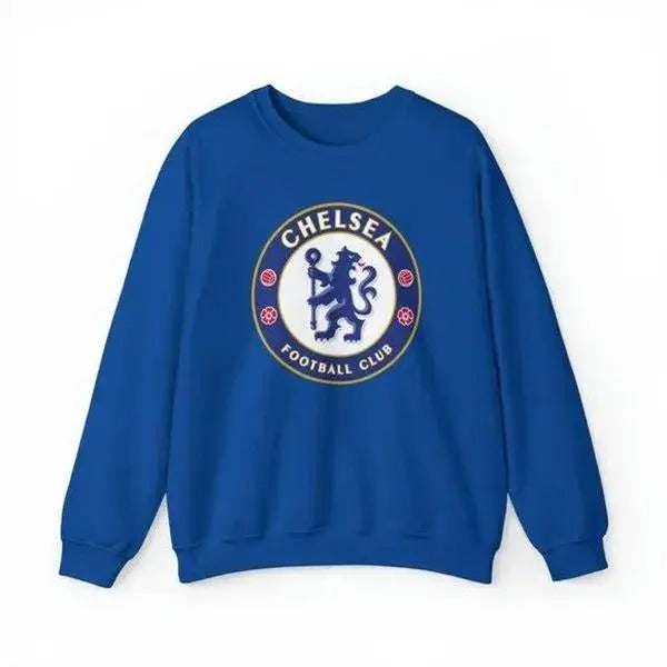 Chelsea football club Crewneck Sweatshirt shirt retro tee H34 royal blue Hoodie | PureTeeCo.com