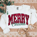 Chenille Patch Christmas Sweatshirt, Christmas Shirts, Merry Christmas Crewneck, Cute Winter Sweater Unique Holiday Gift...
