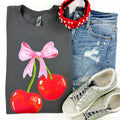 Cherry Coquette Gildan Sweatshirt T-Shirts, Hoodie | PureTeeCo.com