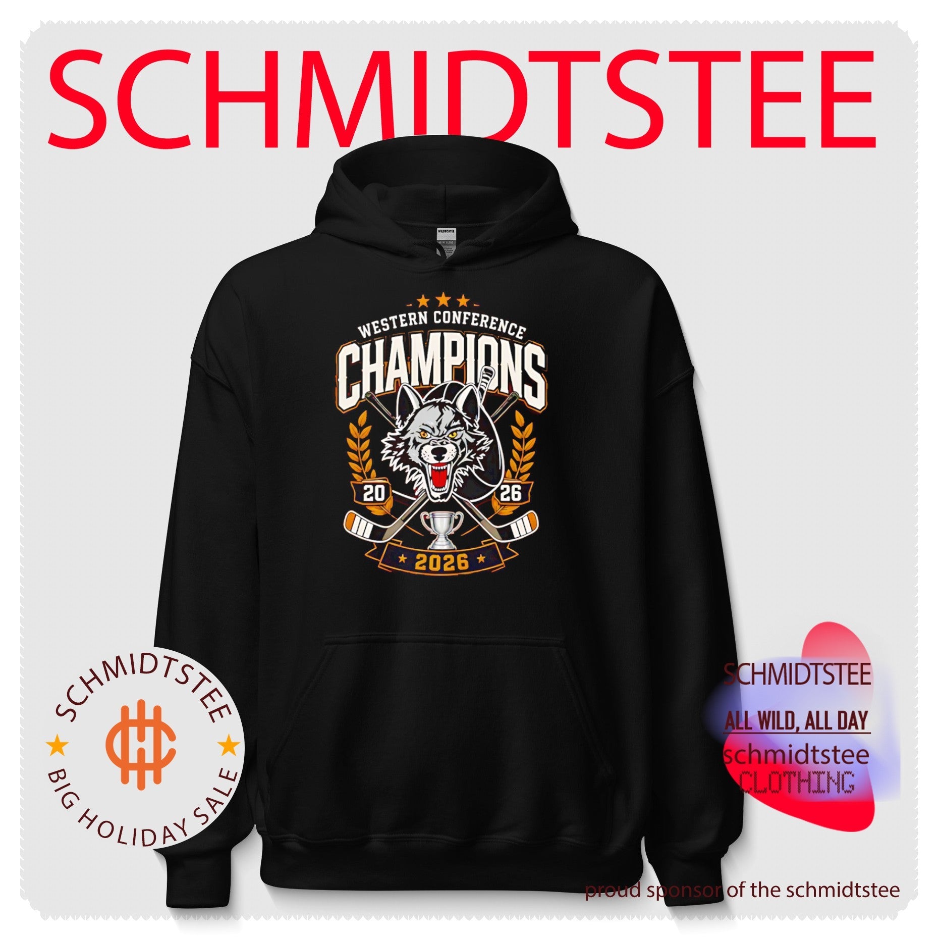 Chicago Wolves Wolf Pack Western Champions 2026 logo shirt