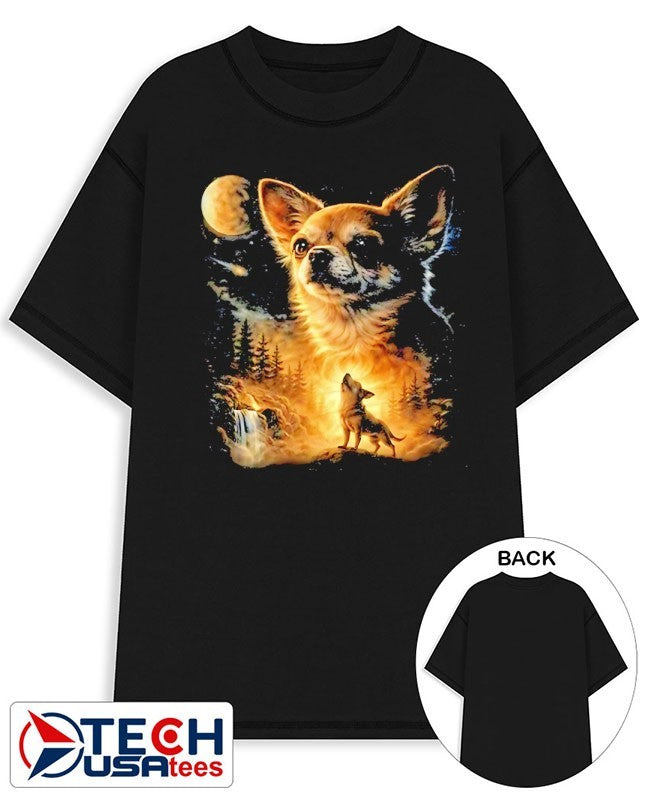 Chihuahua howling to the Moon shirt