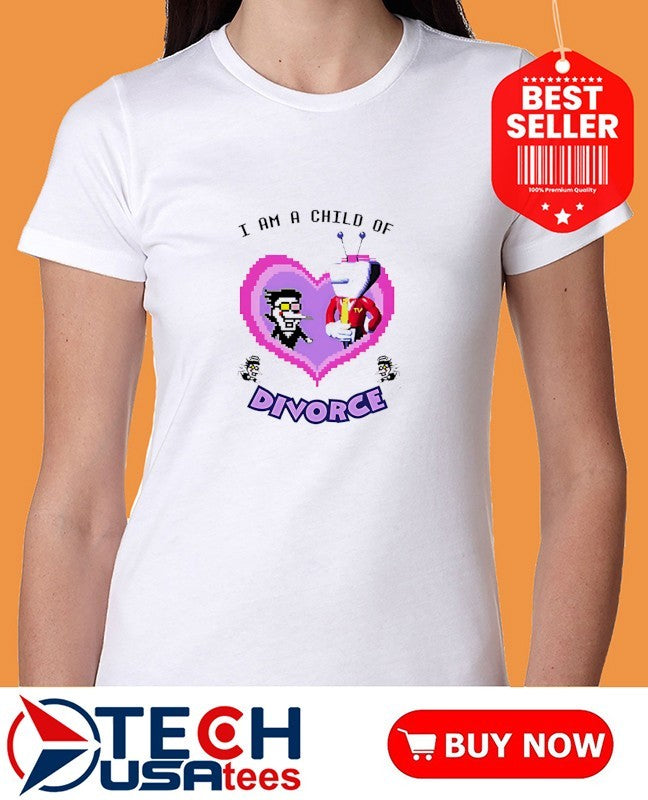 Child Of Spamton and Tenna I am a Child of Divorce heart shirt