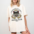 Childless Cat Lady Social Club Shirt, Women Power Graphic Printed Tee, Feminism Shirt for Women, Crazy Cat Ladies Shirt,...