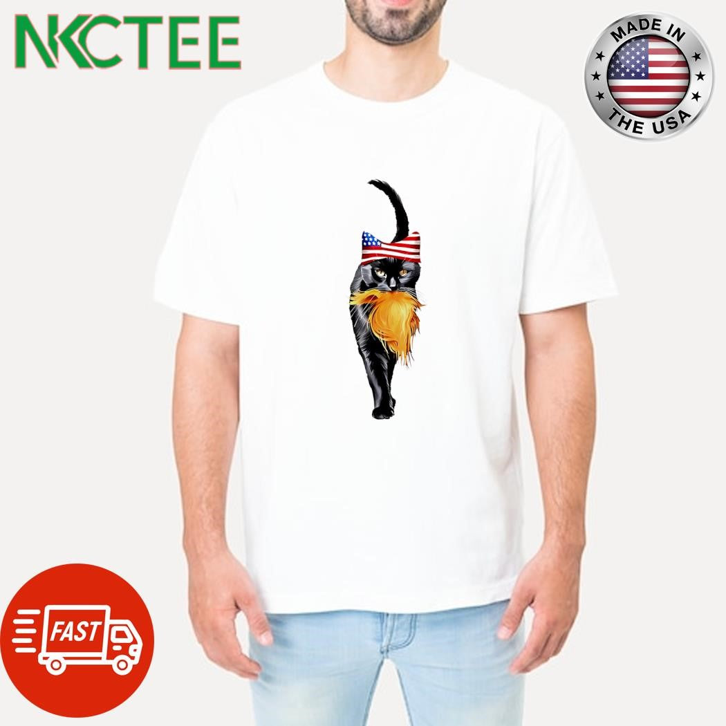 Childless Cat Lady headscarf US flag gnawing Donald Trump hat shirt