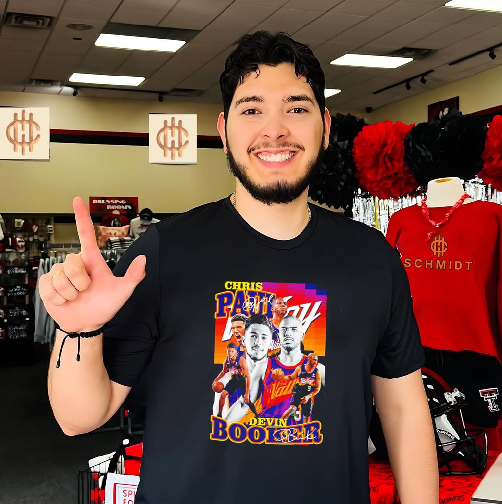 Chris Paul and Devin Booker vintage shirt