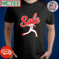 Chris Sale Ace Pose throwing ball Atlanta shirt