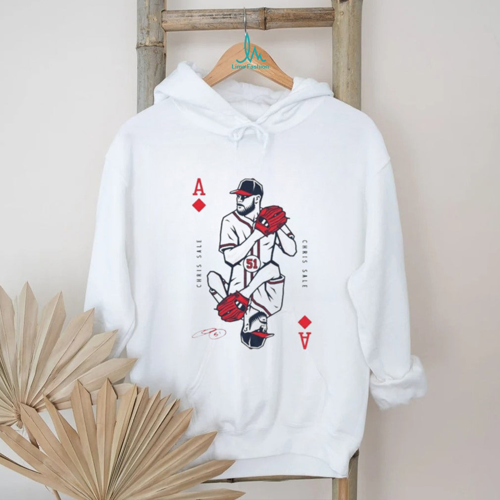 Chris Sale Ace signature Atlanta baseball playing card MLB shirt