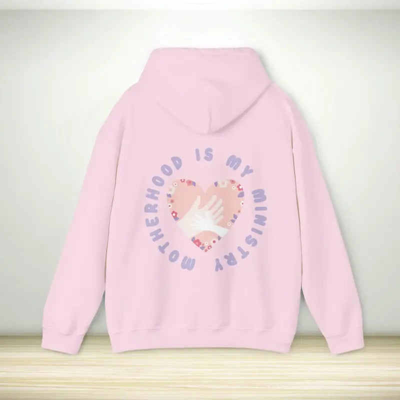 Christian Hoodie Motherhood Is My Ministry Trendy Hooded Sweatshirt Home School New Mom Gift Shirt Faith Bible Hoodie...