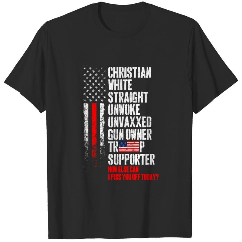 Christian White sweatshirt Straight Unwoke Unvaxxed Guns Owner  T-shirt, sweater and Hoodie | PureTeeCo.com