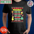 Christmas 12 Days Of Pickleball Shirt