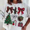 Christmas Coquette Bow Shirt, Christmas Season, Christmas girly , Retro Christmas Shirt , Christmas 2025 Hoodie, Sweatshirt