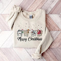 Christmas Cow Sweatshirt, Cow Lover Gift, Funny Christmas Shirt, Holiday Sweater, Farm Christmas Shirt, Womens Cow Shirt,...