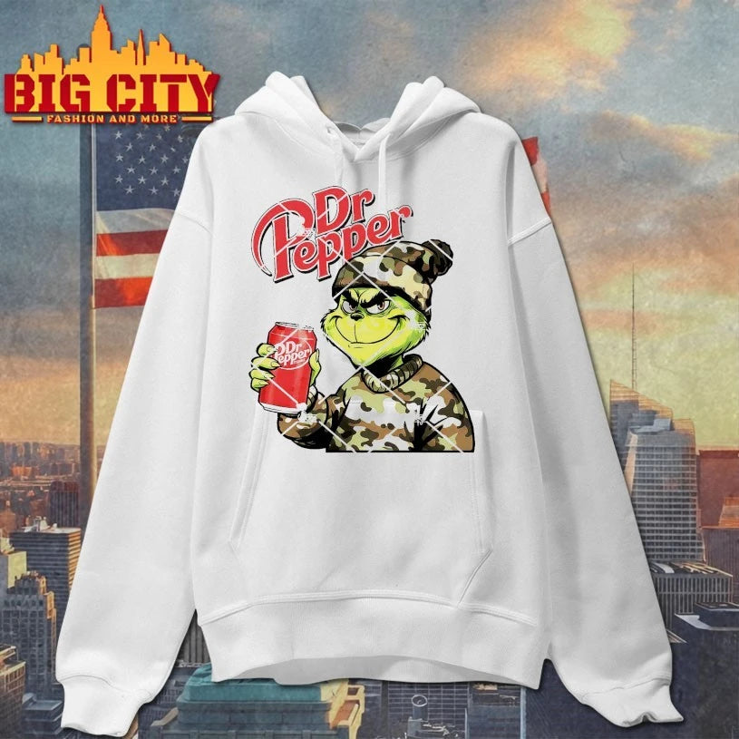 Christmas Grinch Camouflage Dr Pepper shirt