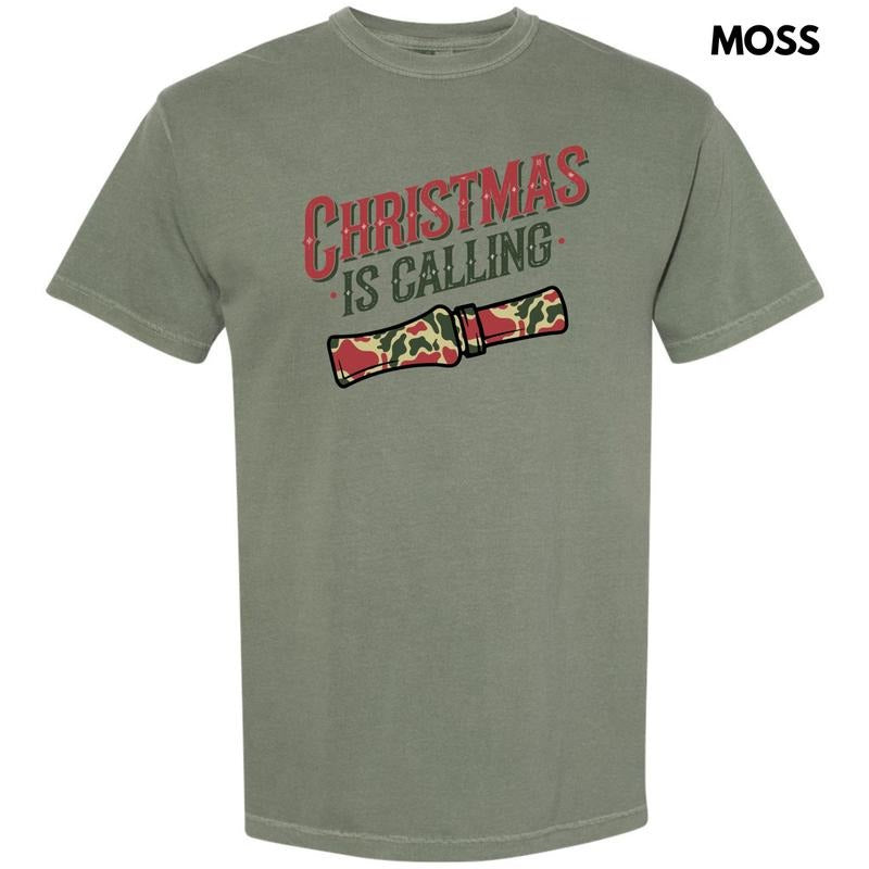 Christmas Is Calling Comfort Colors T-Shirt 'NLB' Hoodie, Sweatshirt | PureTeeCo.com