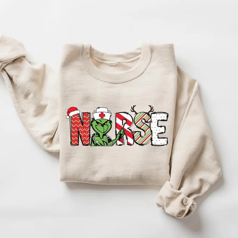 Christmas Nurse Sweater, Nurse Cute Gift Shirt, Nursing Shirt, Nurses Gift Shirt, Christmas Nurse Gift Shirt, Christmas...