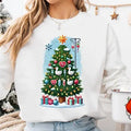 Christmas Nurse Sweatshirt: Festive Tree Design with Cute Silly Geese and Nurse-Themed Decorations, Merry Christmas...